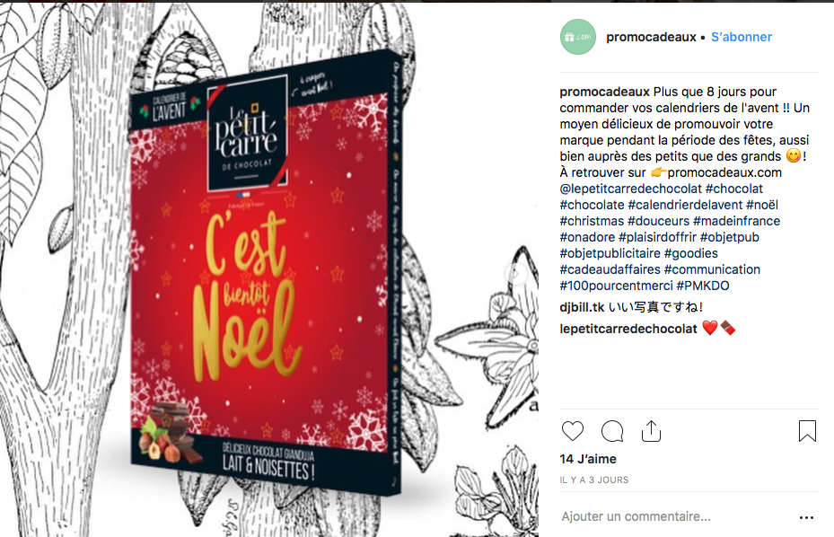 Voici 3 publications sur Instagram qui concerne le début des opérations d’avant Noël 2018 :