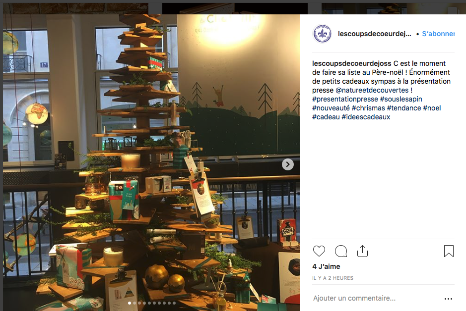 Voici 3 publications sur Instagram qui concerne le début des opérations d’avant Noël 2018 :
