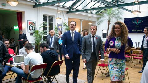 Il a également eu la chance d'accueillir Emmanuel Macron dans les locaux de The Family