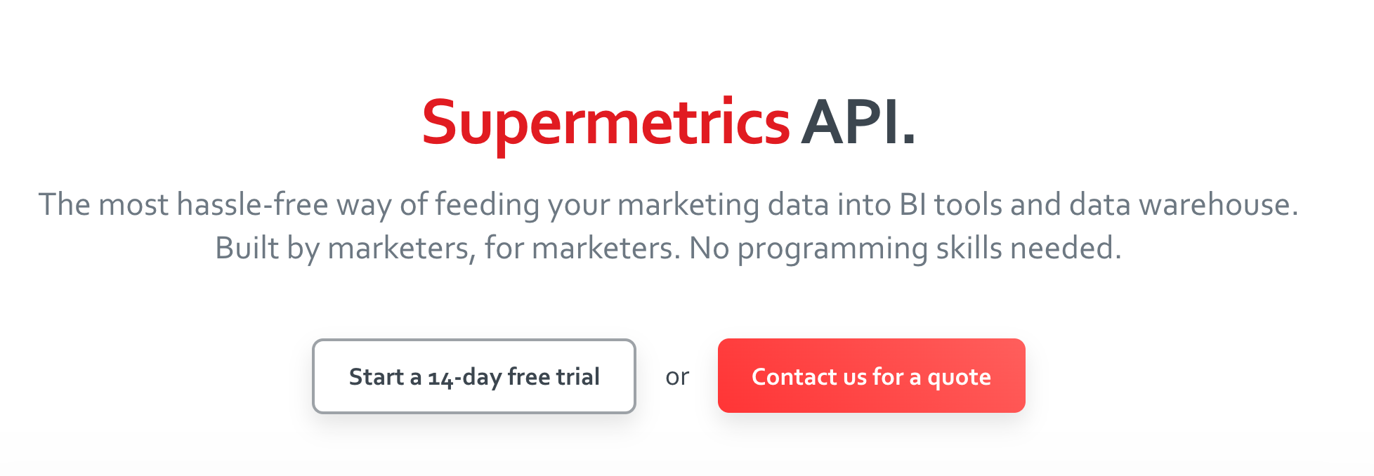 API Supermetrics
